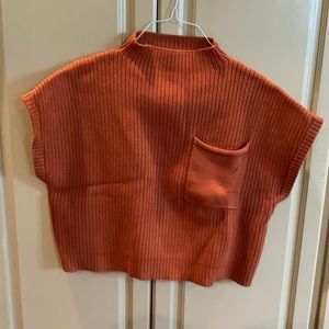 Entro brand rust sleeveless sweater